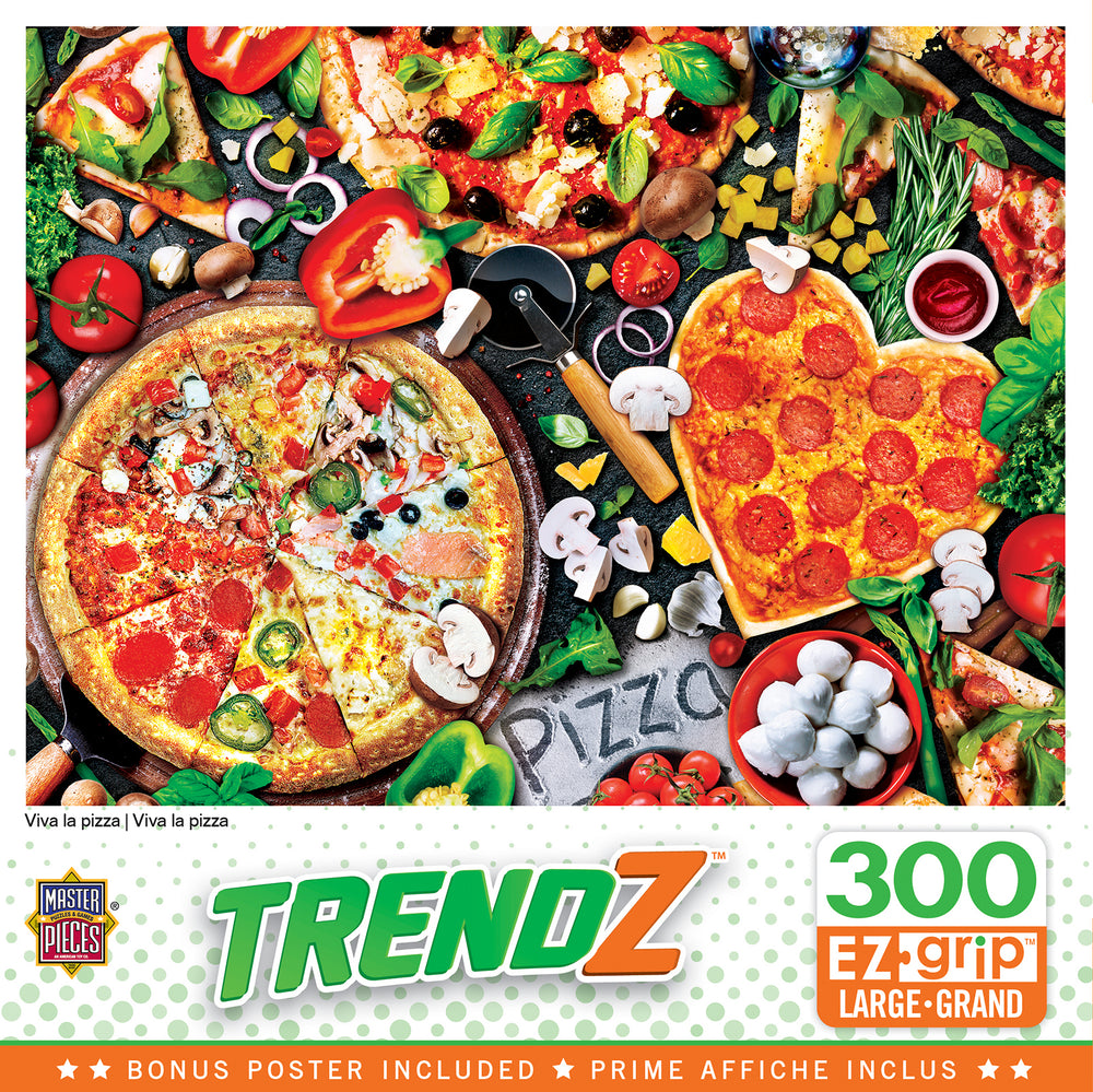Puzzle Masterpieces:  300 piece EzGrip Trendz - Viva la Pizza