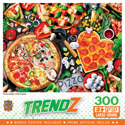 Puzzle Masterpieces:  300 piece EzGrip Trendz - Viva la Pizza