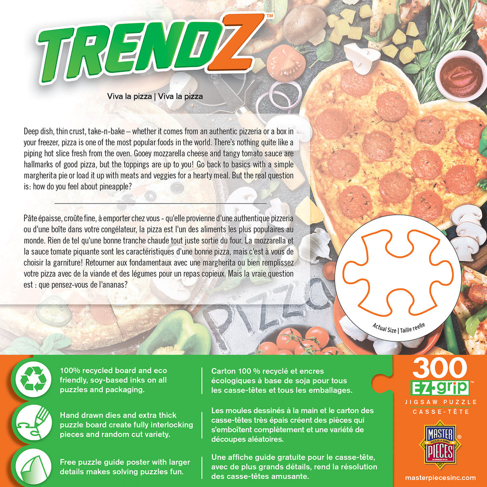 Puzzle Masterpieces:  300 piece EzGrip Trendz - Viva la Pizza