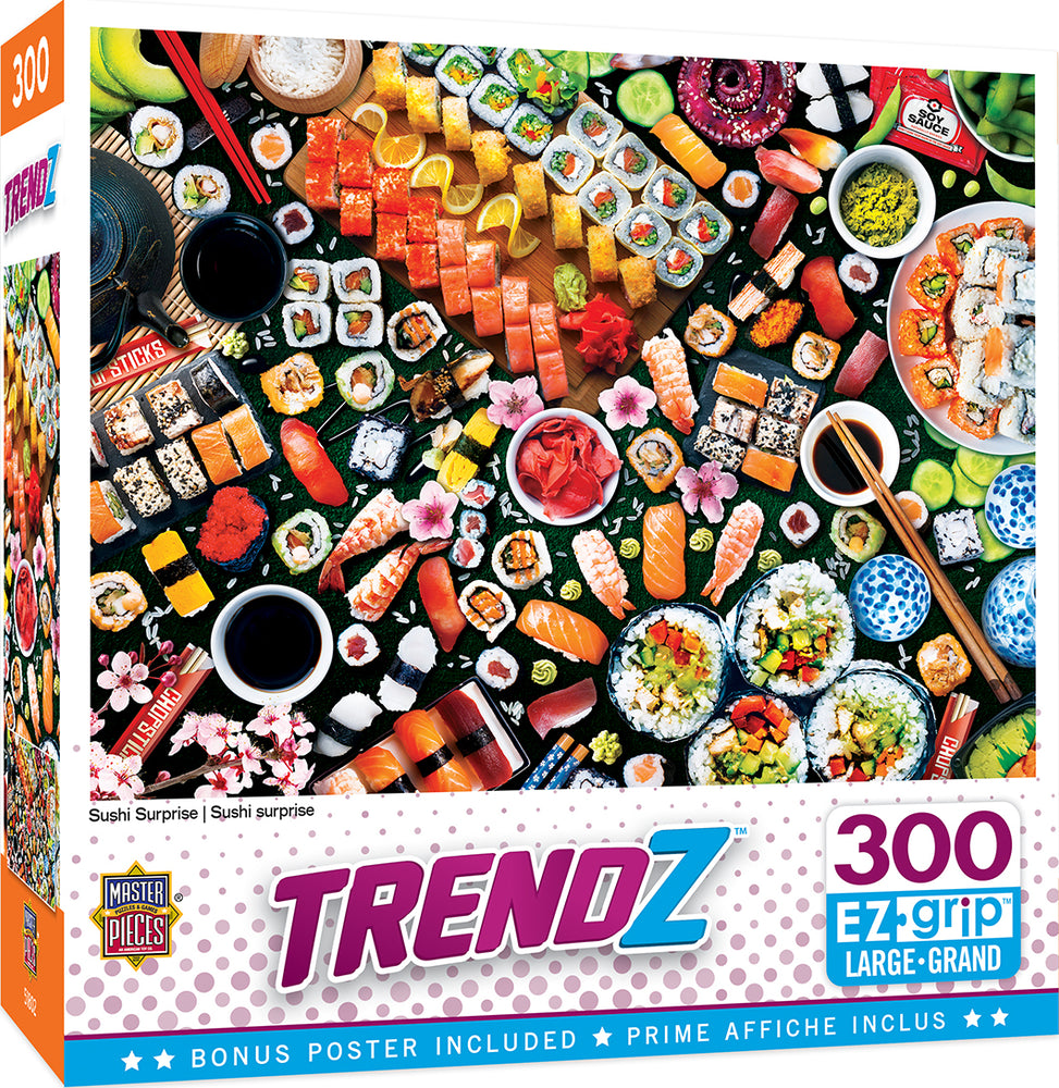 Puzzle Masterpieces:  300 piece EzGrip Trendz - Sushi Surprise