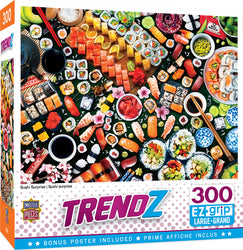 Puzzle Masterpieces:  300 piece EzGrip Trendz - Sushi Surprise