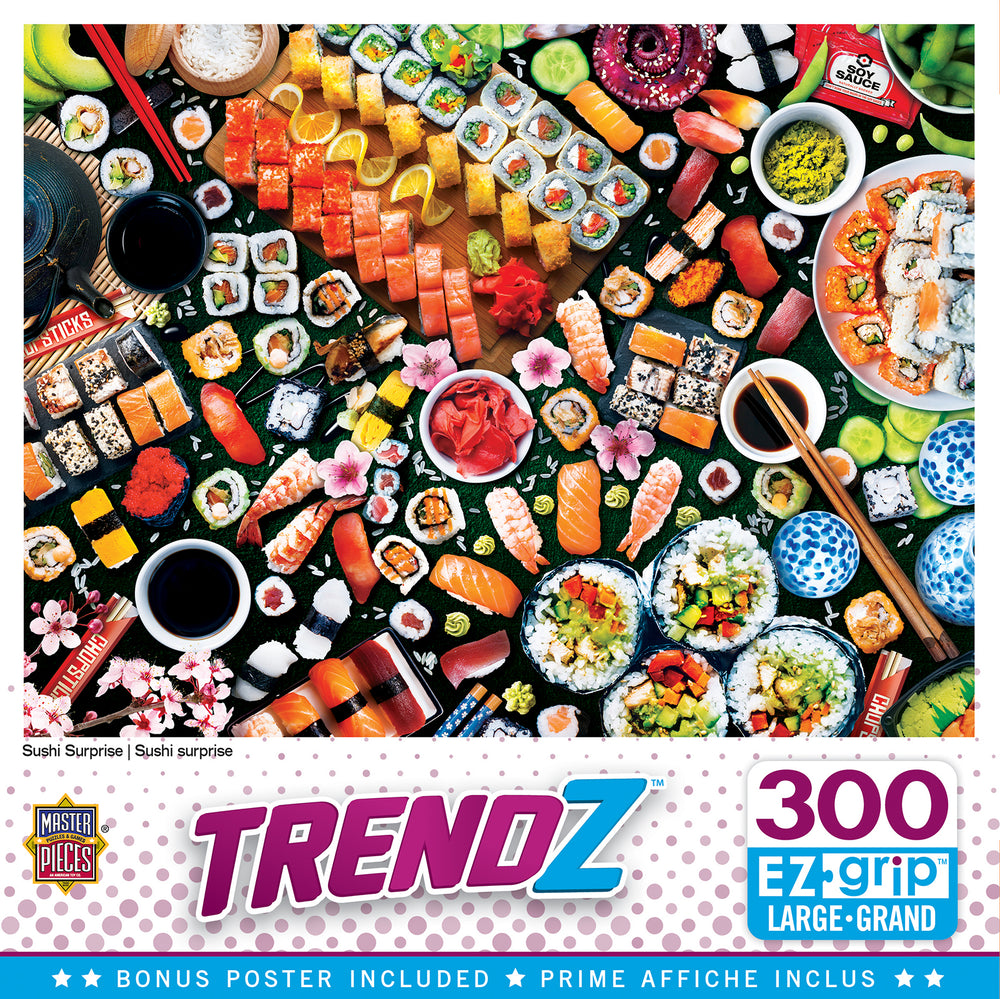 Puzzle Masterpieces:  300 piece EzGrip Trendz - Sushi Surprise