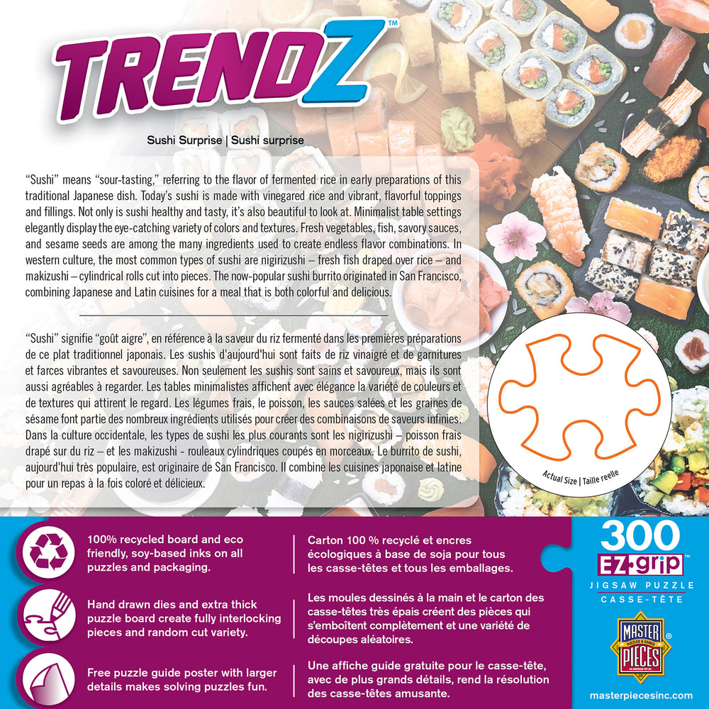 Puzzle Masterpieces:  300 piece EzGrip Trendz - Sushi Surprise