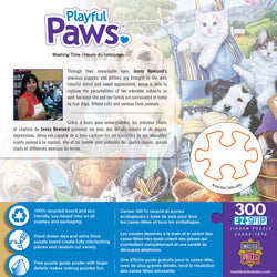 Puzzle Masterpieces:  300 piece EzGrip Playful Paws - Washing Time