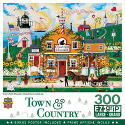 Puzzle Masterpieces:  300 piece EzGrip Town & Country - Crow's Nest Chowder