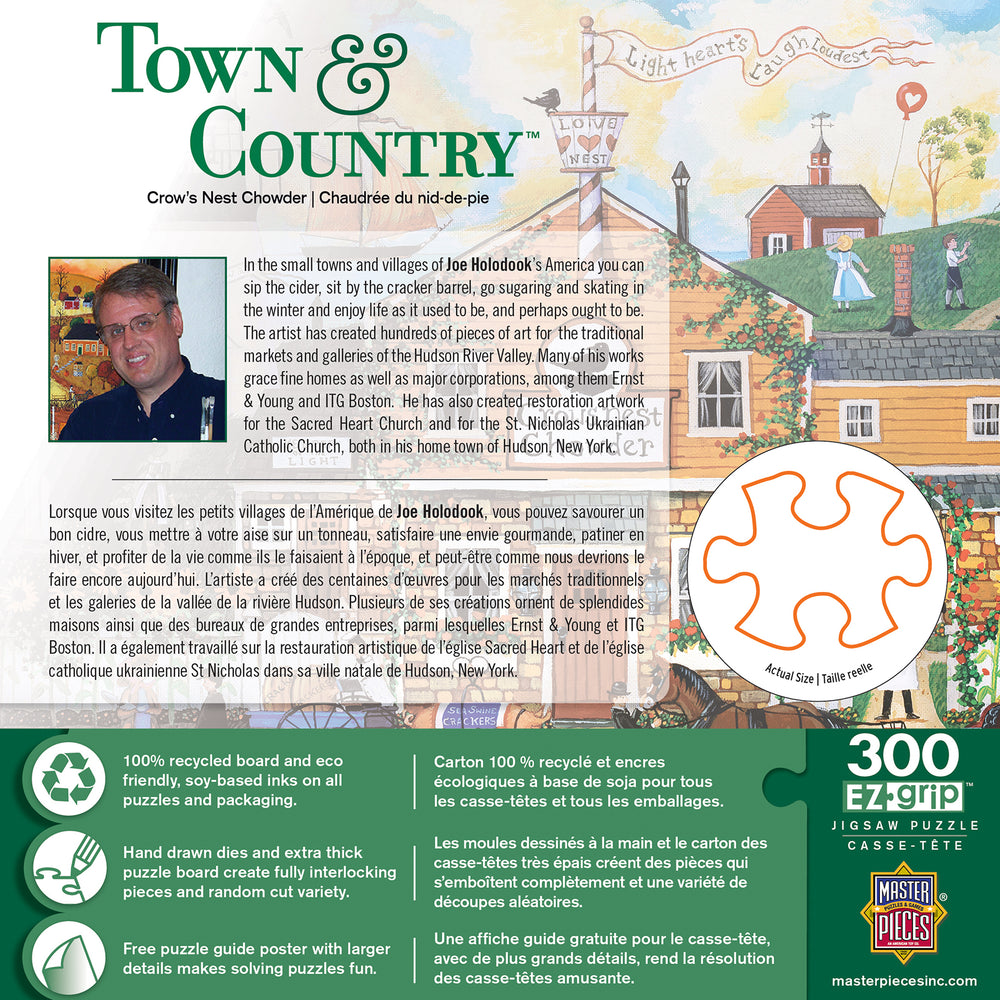 Puzzle Masterpieces:  300 piece EzGrip Town & Country - Crow's Nest Chowder