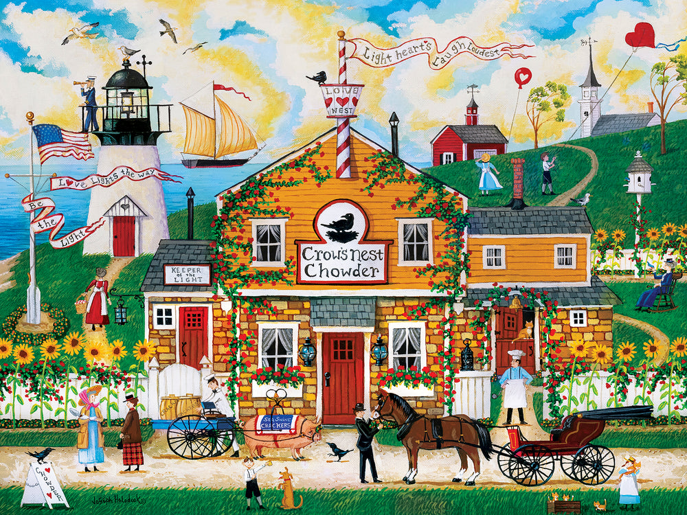 Puzzle Masterpieces:  300 piece EzGrip Town & Country - Crow's Nest Chowder