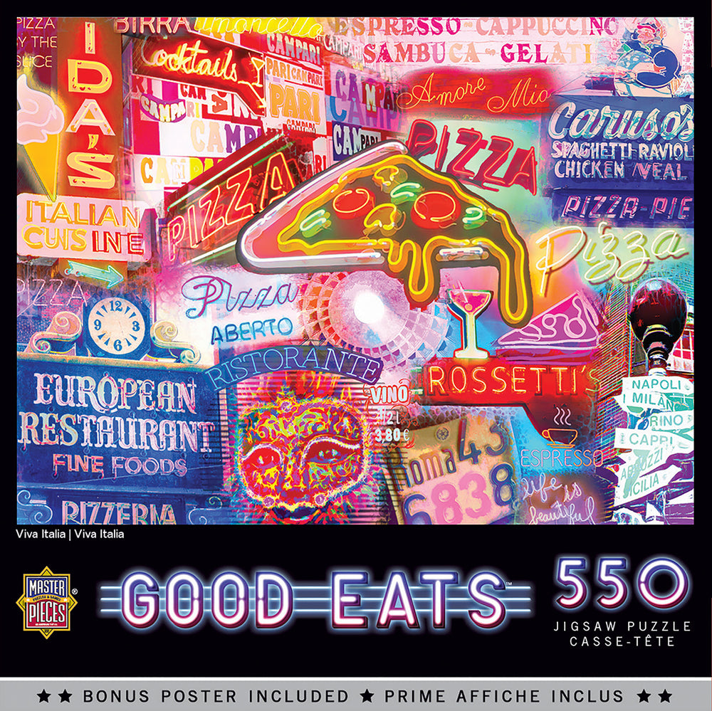 Puzzle Masterpieces:  550 Piece Good Eats - Viva Italia