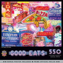 Puzzle Masterpieces:  550 Piece Good Eats - Viva Italia
