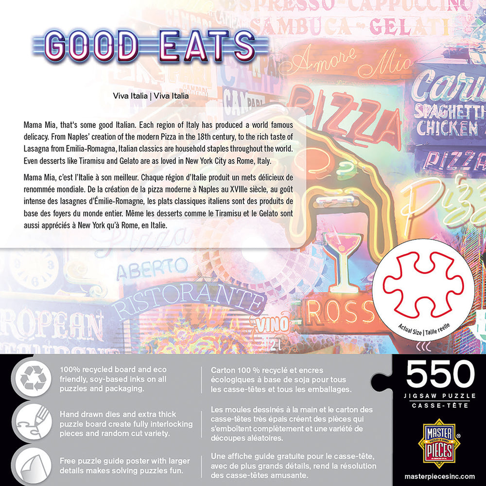Puzzle Masterpieces:  550 Piece Good Eats - Viva Italia