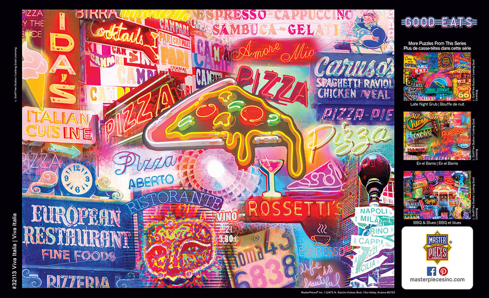 Puzzle Masterpieces:  550 Piece Good Eats - Viva Italia