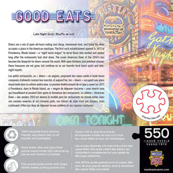 Puzzle Masterpieces:  550 Piece Good Eats - Late Night Grub