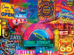 Puzzle Masterpieces:  550 Piece Good Eats - Late Night Grub