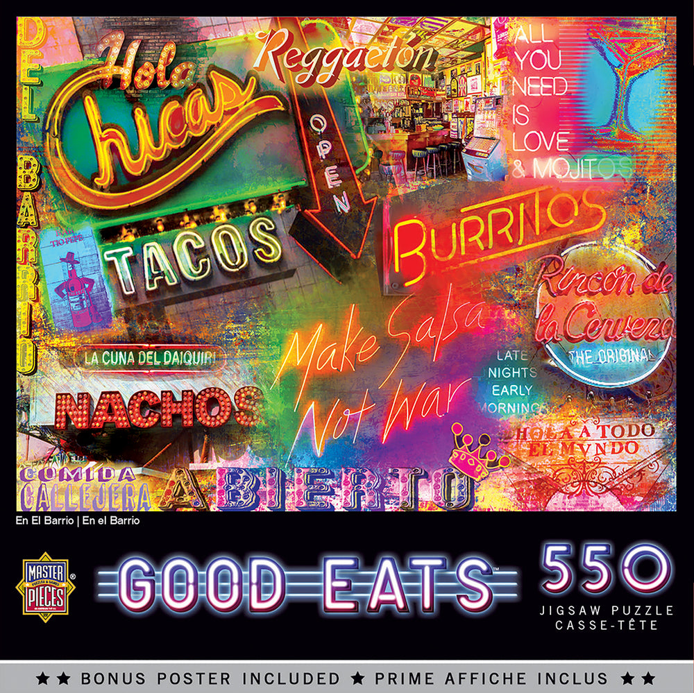 Puzzle Masterpieces:  550 Piece Good Eats - En el Barrio