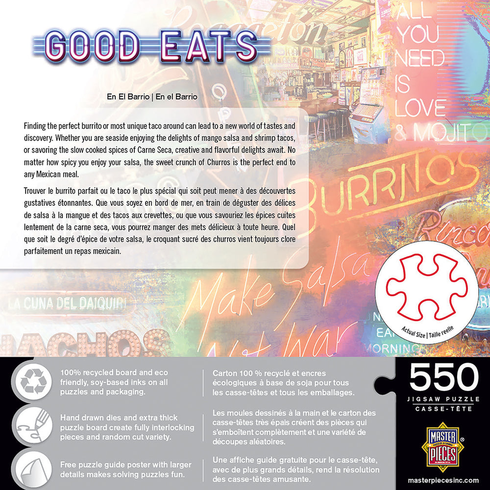 Puzzle Masterpieces:  550 Piece Good Eats - En el Barrio