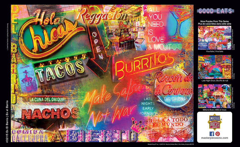 Puzzle Masterpieces:  550 Piece Good Eats - En el Barrio