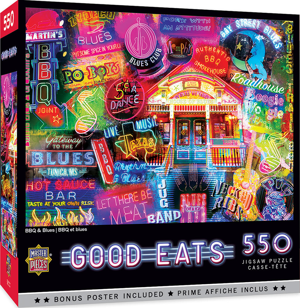 Puzzle Masterpieces:  550 Piece Good Eats - BBQ & Blues