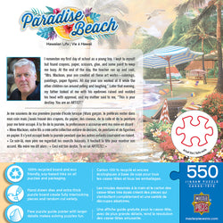 Puzzle Masterpieces:  550 Piece Paradise Beach - Hawaiian Life
