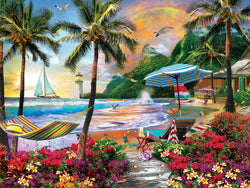 Puzzle Masterpieces:  550 Piece Paradise Beach - Hawaiian Life