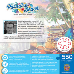 Puzzle Masterpieces:  550 Piece Paradise Beach - Paradise Breeze