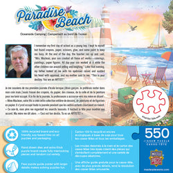 Puzzle Masterpieces:  550 Piece Paradise Beach - Oceanside Camping