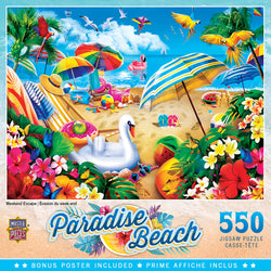 Puzzle Masterpieces:  550 Piece Paradise Beach - Weekend Escape