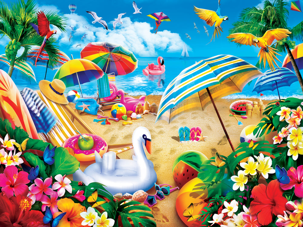 Puzzle Masterpieces:  550 Piece Paradise Beach - Weekend Escape