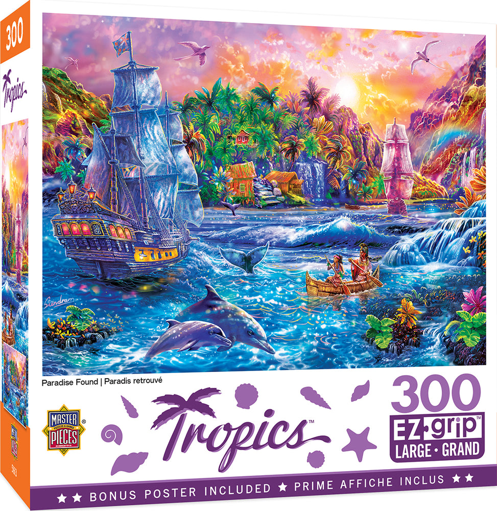 Puzzle Masterpieces:  300 piece EzGrip Tropics - Paradise Found