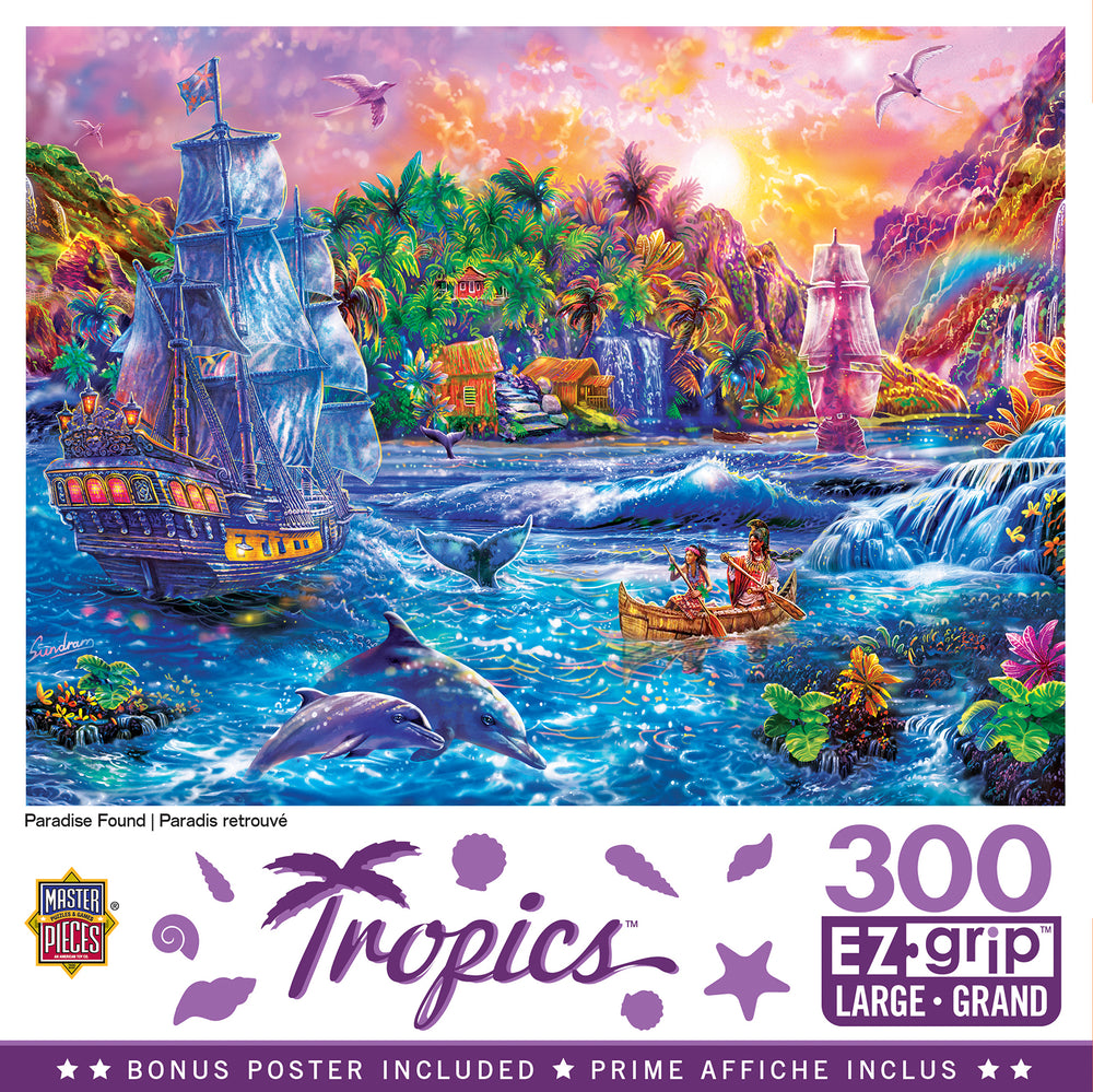 Puzzle Masterpieces:  300 piece EzGrip Tropics - Paradise Found