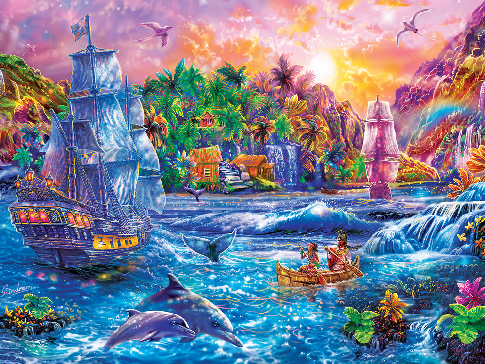 Puzzle Masterpieces:  300 piece EzGrip Tropics - Paradise Found
