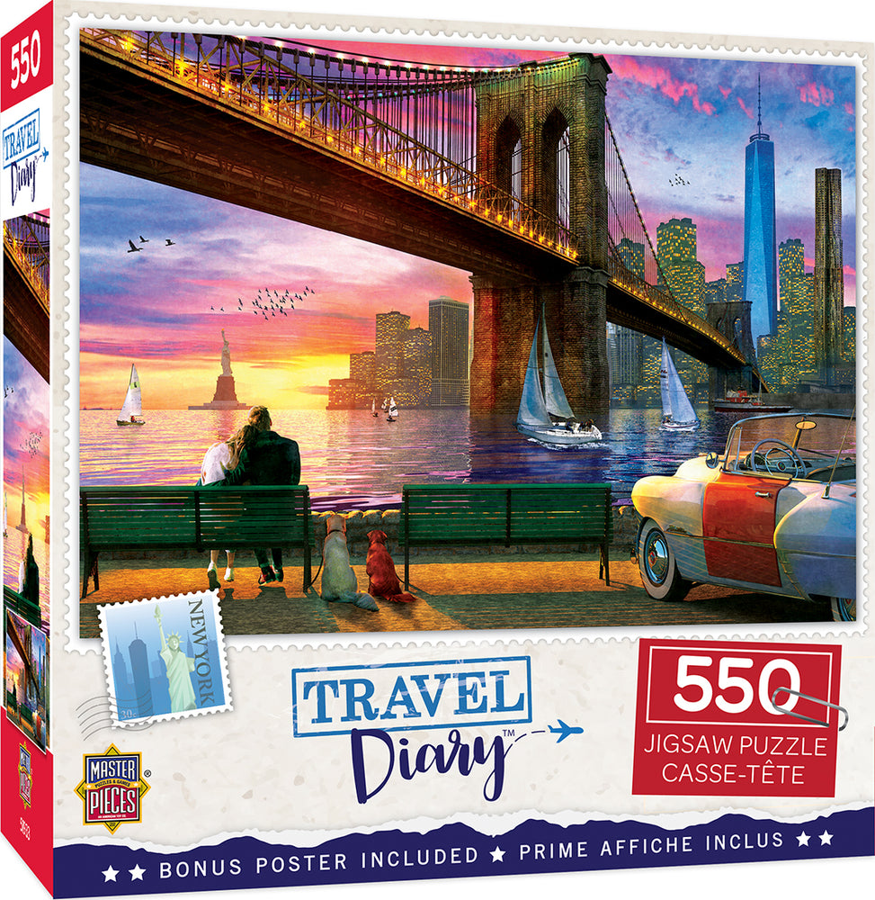 Puzzle Masterpieces:  550 Piece Travel Diary - New York Romance