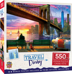 Puzzle Masterpieces:  550 Piece Travel Diary - New York Romance