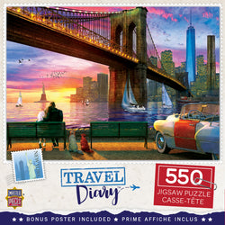 Puzzle Masterpieces:  550 Piece Travel Diary - New York Romance