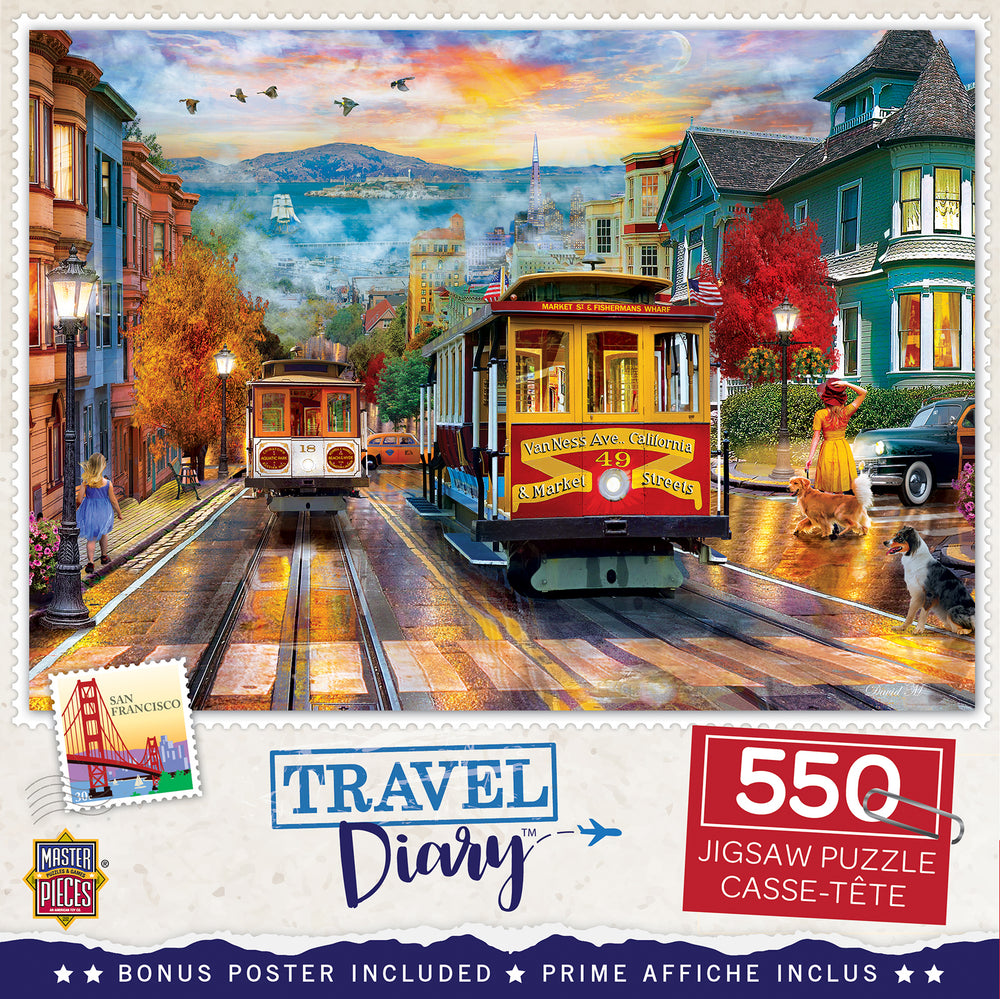 Puzzle Masterpieces:  550 Piece Travel Diary - San Francisco Rise