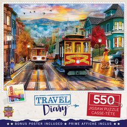 Puzzle Masterpieces:  550 Piece Travel Diary - San Francisco Rise