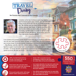 Puzzle Masterpieces:  550 Piece Travel Diary - San Francisco Rise