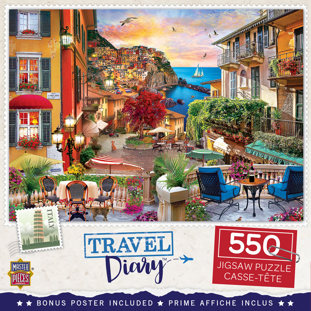 Puzzle Masterpieces:  550 Piece Travel Diary - Italian Afternoon