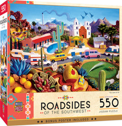 Puzzle Masterpieces:  550 Piece Roadsides of the Southwest - The Land of AZ