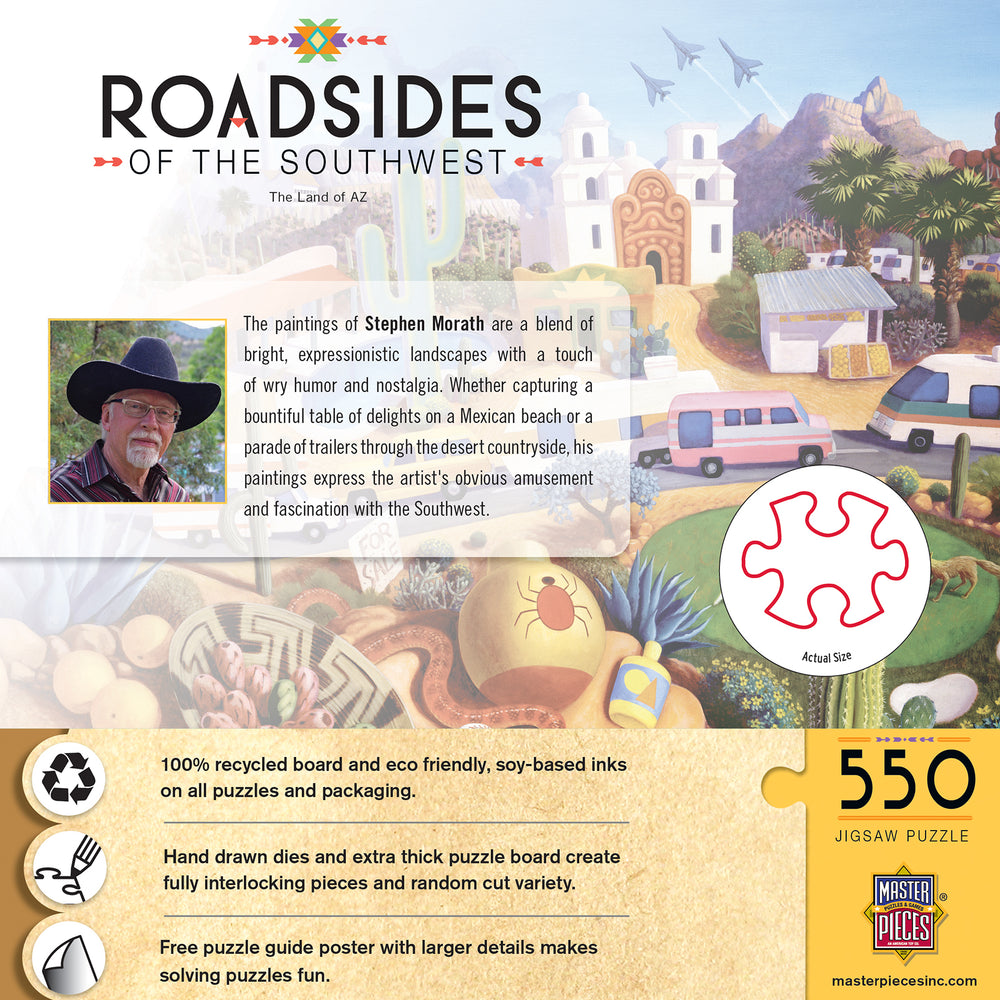 Puzzle Masterpieces:  550 Piece Roadsides of the Southwest - The Land of AZ