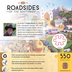 Puzzle Masterpieces:  550 Piece Roadsides of the Southwest - The Land of AZ
