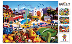 Puzzle Masterpieces:  550 Piece Roadsides of the Southwest - The Land of AZ
