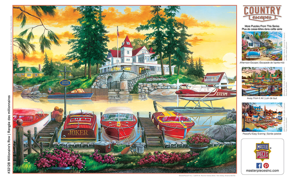 Puzzle Masterpieces:  550 Piece Country Escapes - Millionaire's Row