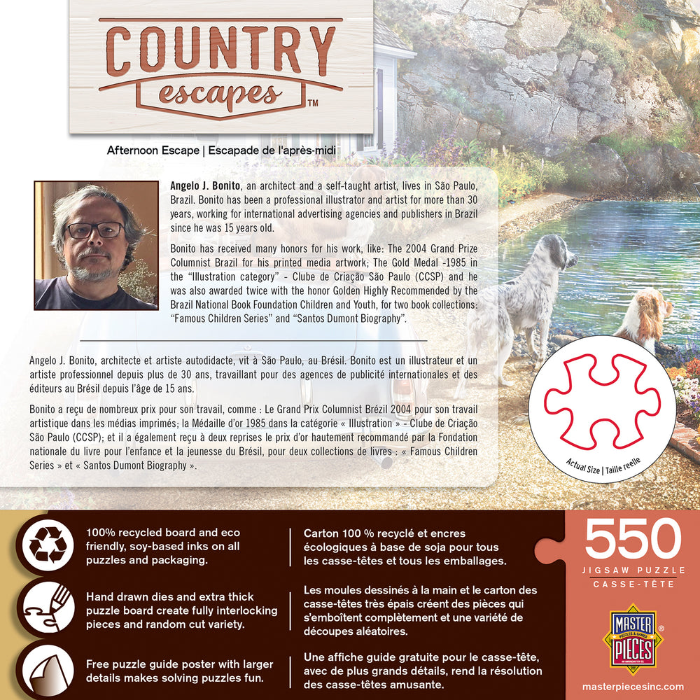 Puzzle Masterpieces:  550 Piece Country Escapes - Afternoon Escape