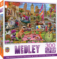 Puzzle Masterpieces:  300 piece EzGrip Medley - Dog Gone Days