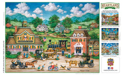 Puzzle Masterpieces:  550 Piece Heartland Collection - Libertyville Depot