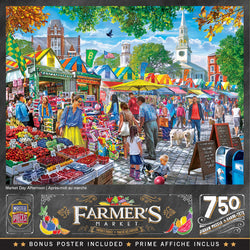 Puzzle Masterpieces:  750 Piece Farmer's Market - Market Day Afternoon