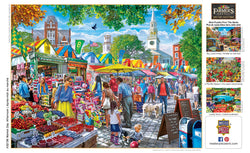 Puzzle Masterpieces:  750 Piece Farmer's Market - Market Day Afternoon