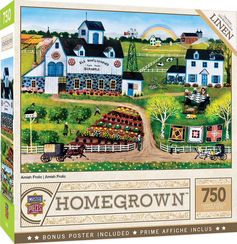 Puzzle Masterpieces:  750 Piece Homegrown - Amish Frolic