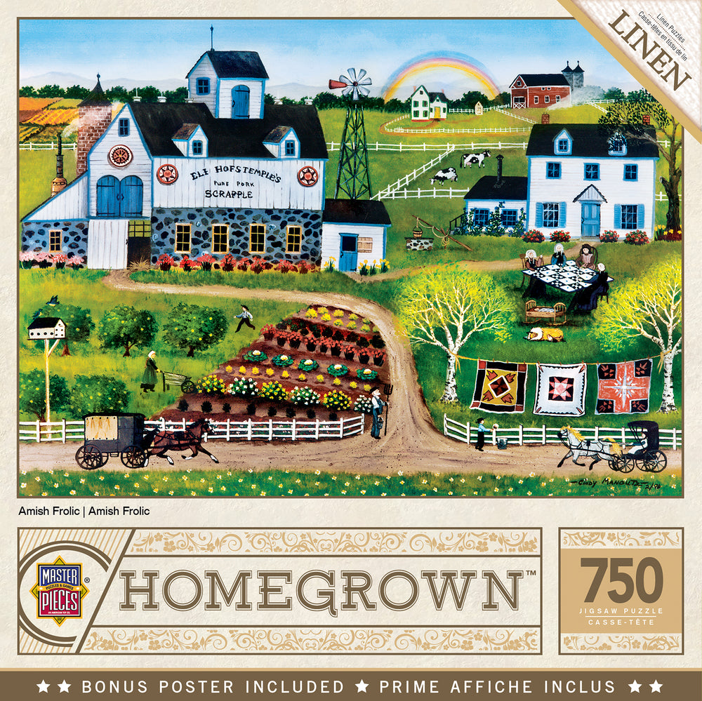 Puzzle Masterpieces:  750 Piece Homegrown - Amish Frolic