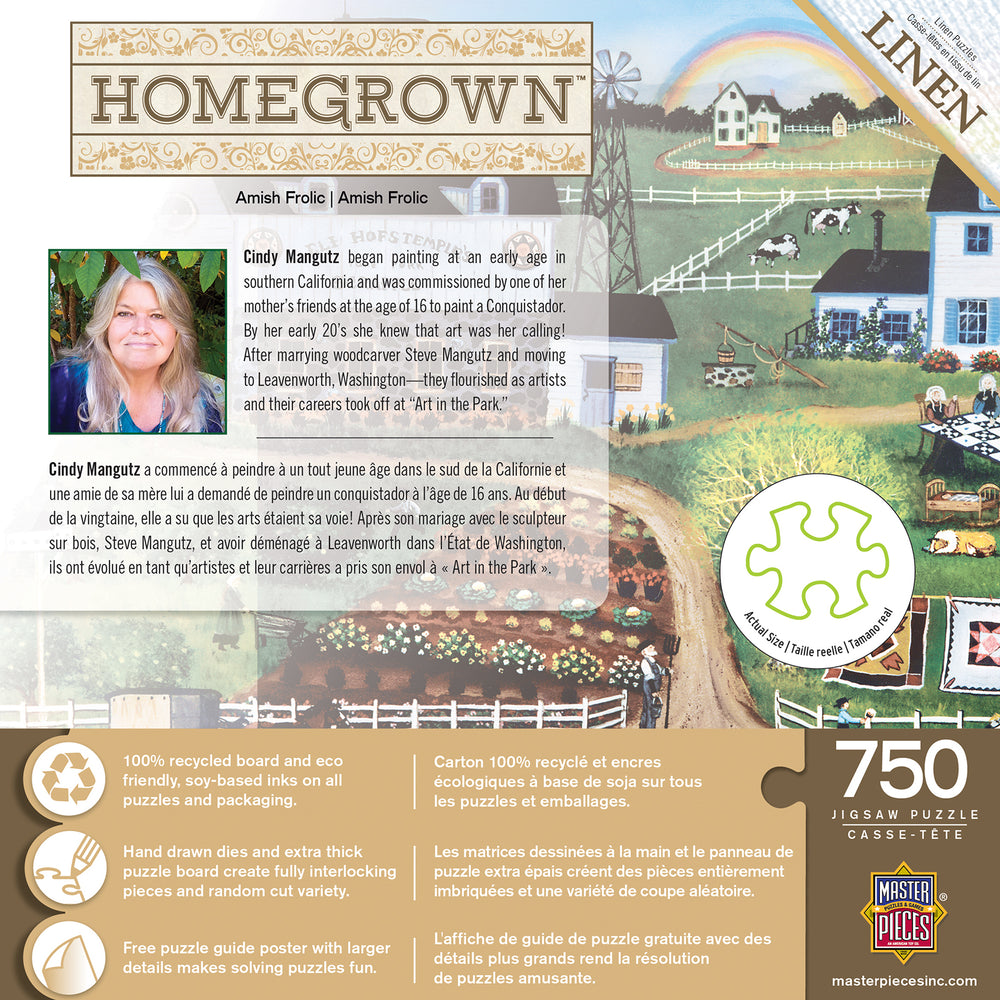 Puzzle Masterpieces:  750 Piece Homegrown - Amish Frolic